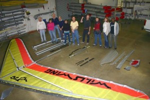 Discovery Film Crew with hundreds of parts that make up a T2C.