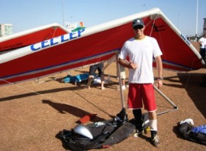 Michel Louzada and his Wills Wing T2C 144