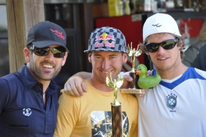 Open Class Top Three Finishers. (l-r) Jeff O'Brien - 3rd, Jonny Durand - 1st, Dustin Martin - 2nd.