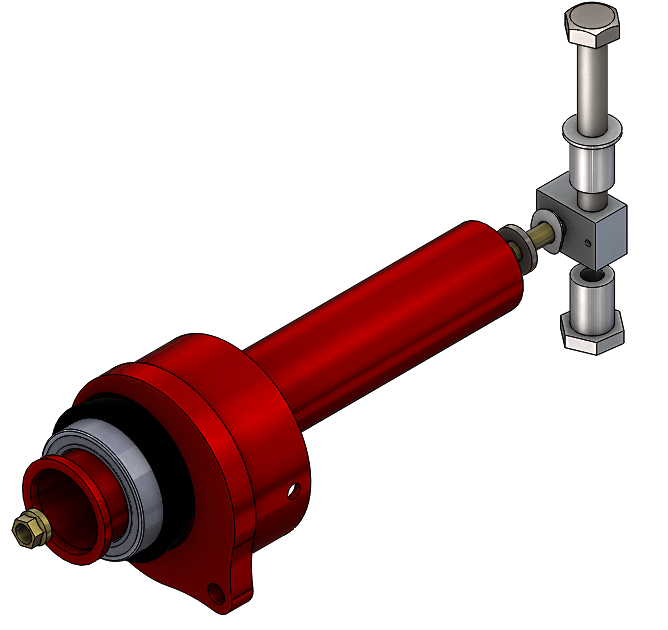 Wand bearing receptacle assembly with traveling block and binding nut